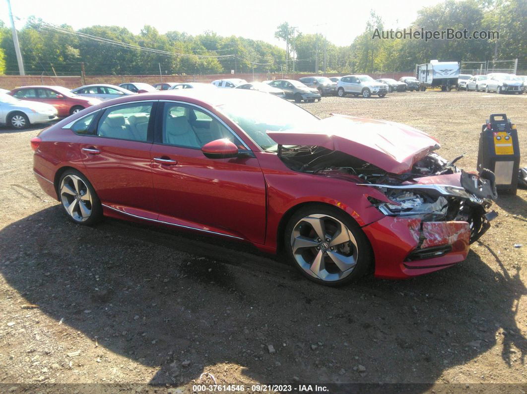 2018 Honda Accord Sedan Touring 1.5t Red vin: 1HGCV1F9XJA197198