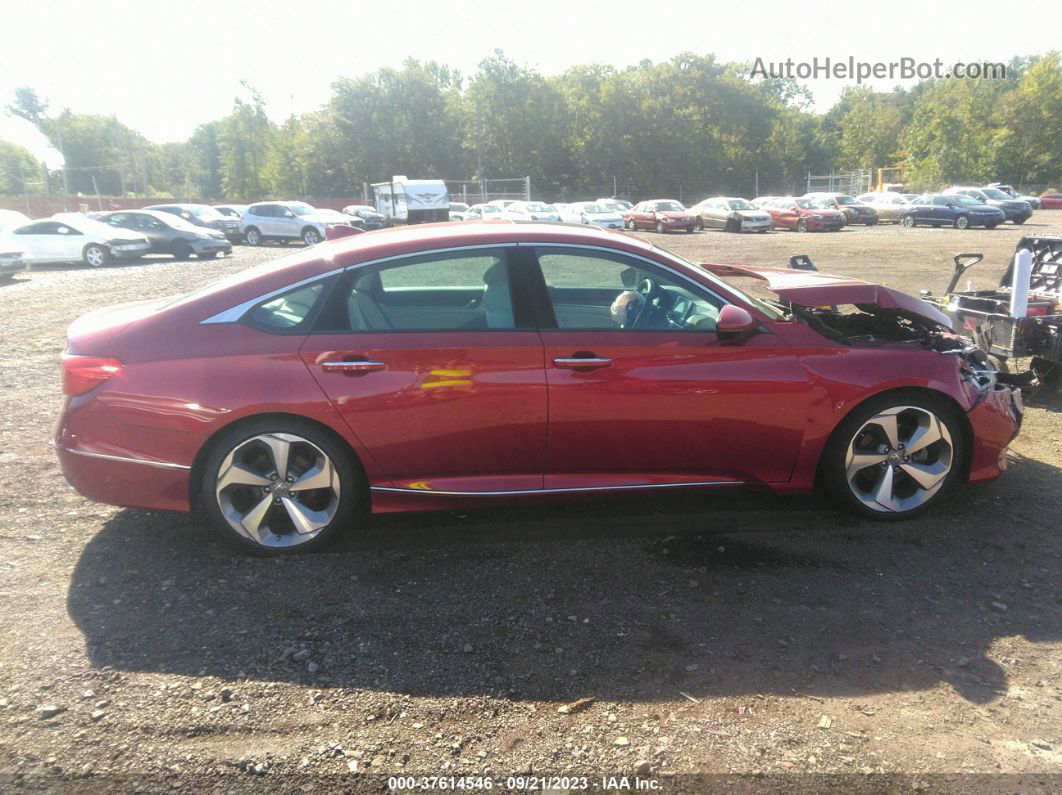 2018 Honda Accord Sedan Touring 1.5t Red vin: 1HGCV1F9XJA197198