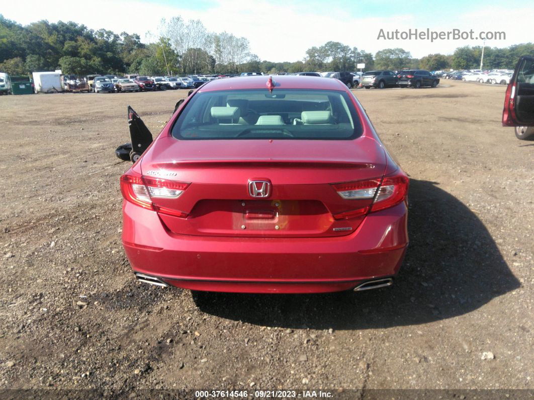 2018 Honda Accord Sedan Touring 1.5t Red vin: 1HGCV1F9XJA197198