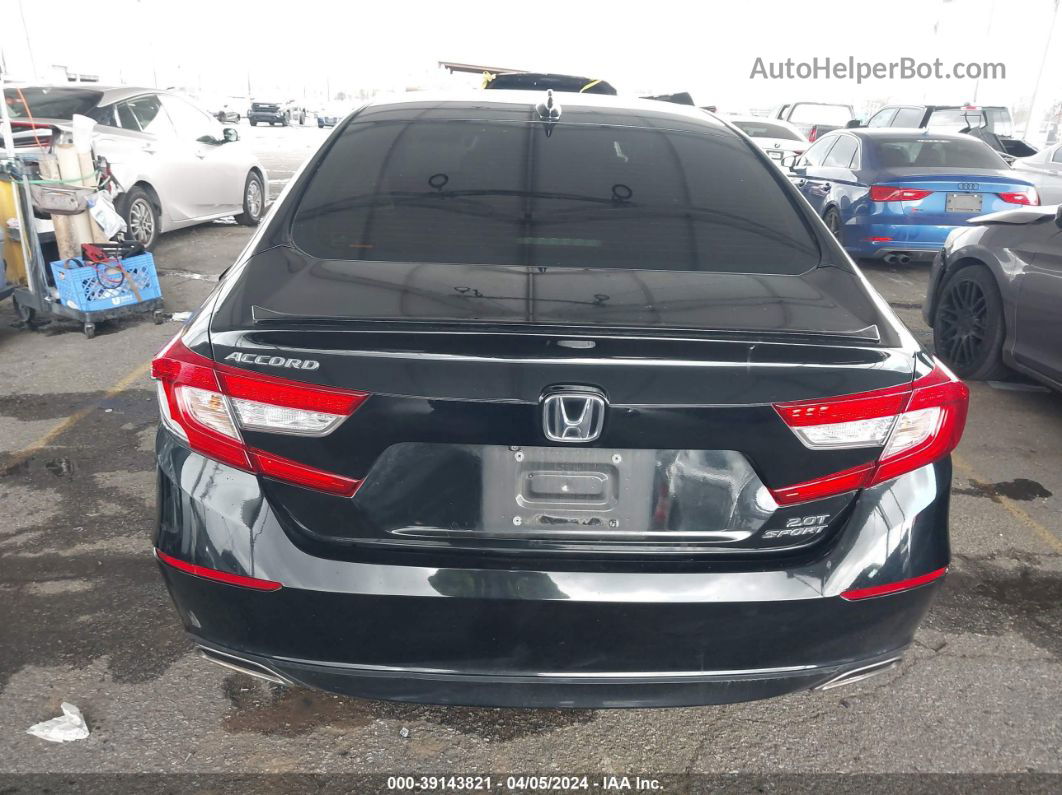 2018 Honda Accord Sport 2.0t Black vin: 1HGCV2E34JA010797