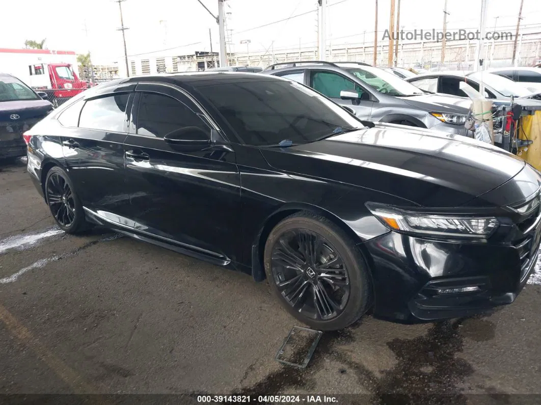 2018 Honda Accord Sport 2.0t Black vin: 1HGCV2E34JA010797