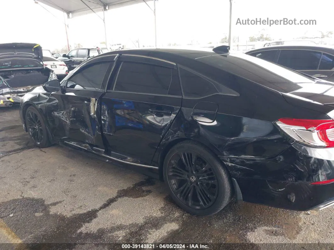 2018 Honda Accord Sport 2.0t Black vin: 1HGCV2E34JA010797