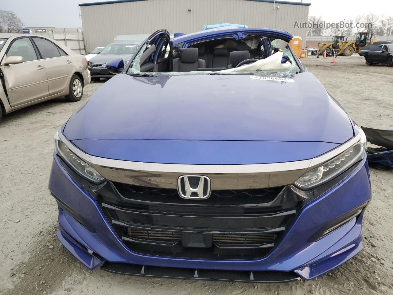 2018 Honda Accord Sport Blue vin: 1HGCV2E39JA052530