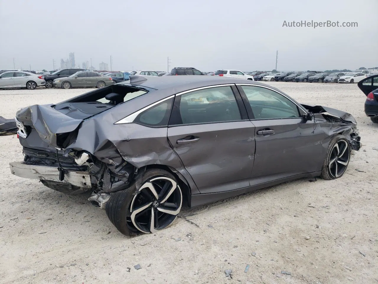 2018 Honda Accord Sport Gray vin: 1HGCV2F30JA000539