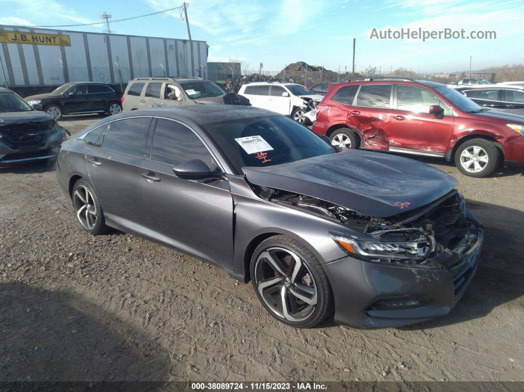 2019 Honda Accord Sport 2.0t Gray vin: 1HGCV2F30KA002874