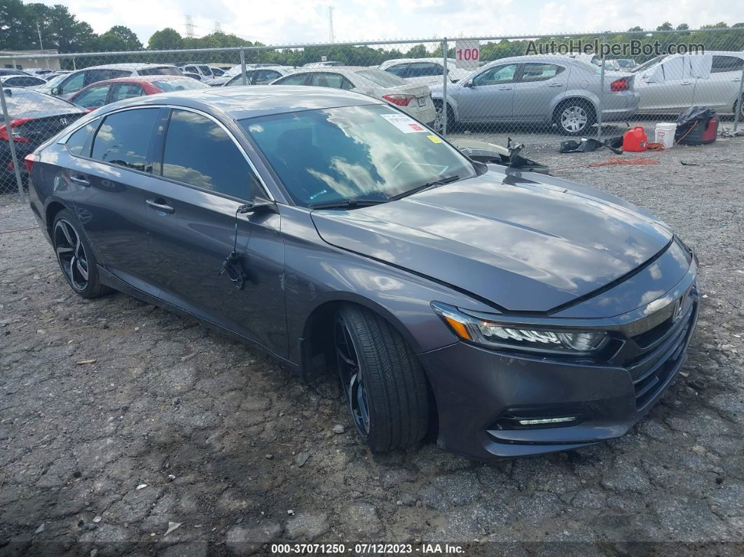 2019 Honda Accord Sedan Sport 2.0t Gray vin: 1HGCV2F30KA024700