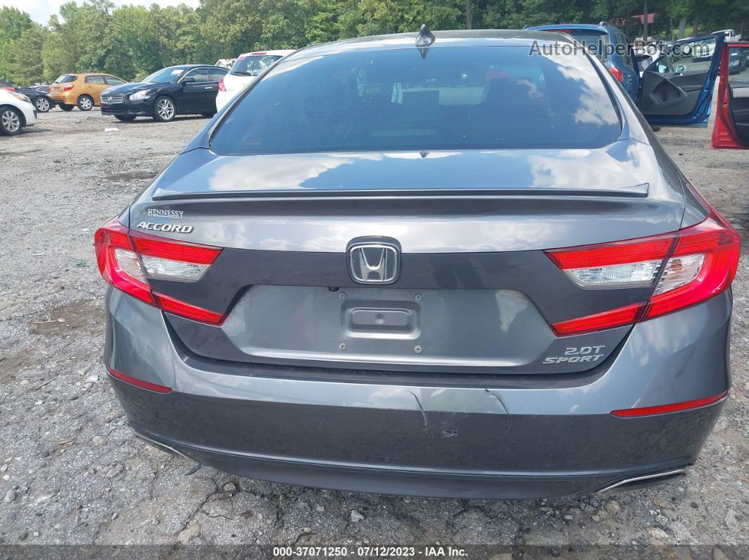 2019 Honda Accord Sedan Sport 2.0t Gray vin: 1HGCV2F30KA024700