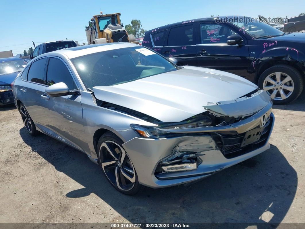 2019 Honda Accord Sedan Sport 2.0t Silver vin: 1HGCV2F30KA025149