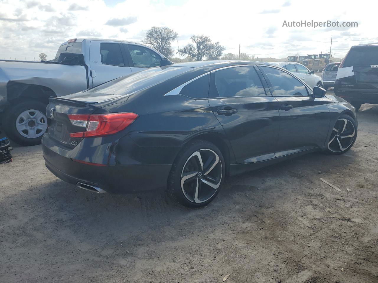 2019 Honda Accord Sport Черный vin: 1HGCV2F30KA028973