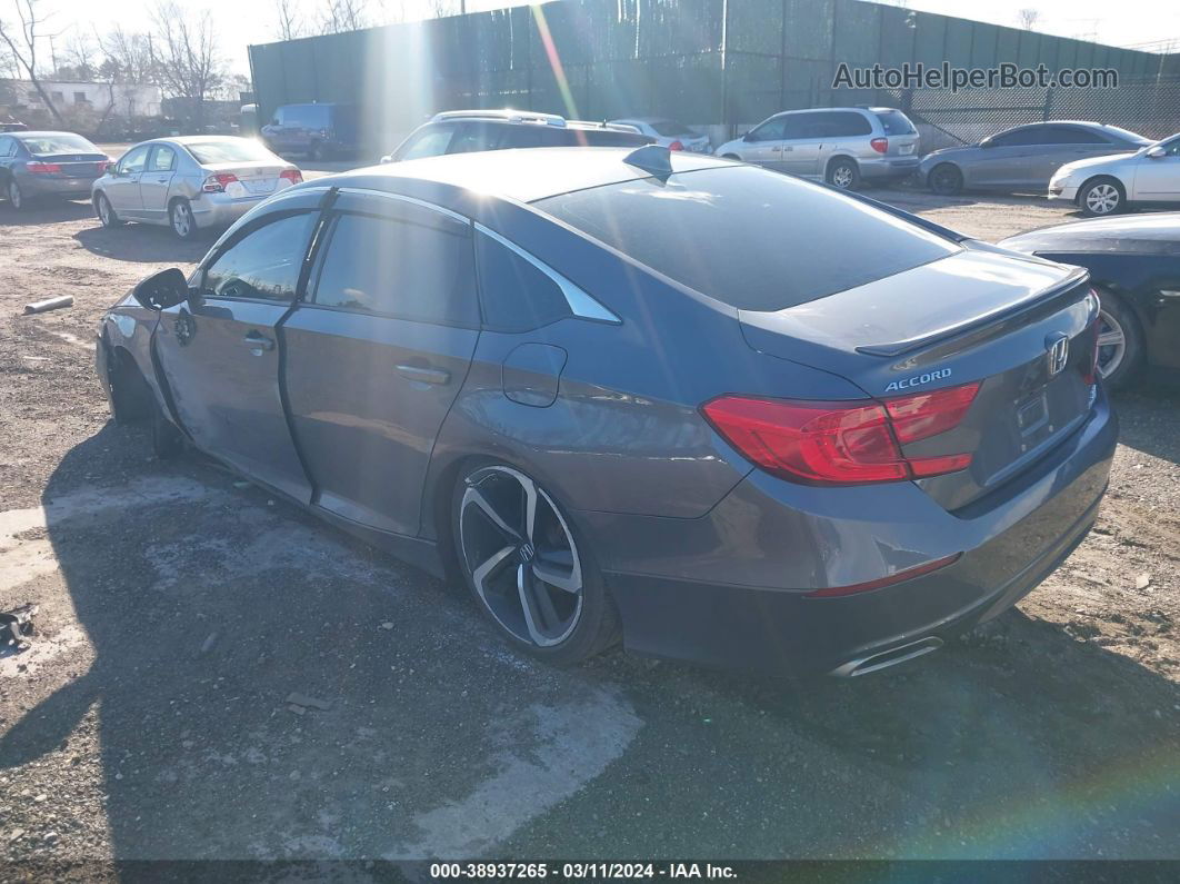 2020 Honda Accord Sport 2.0t Gray vin: 1HGCV2F30LA010152