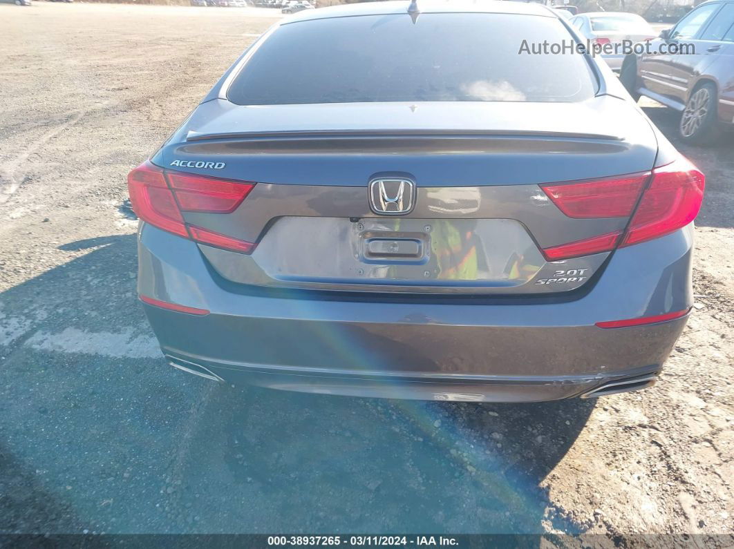 2020 Honda Accord Sport 2.0t Gray vin: 1HGCV2F30LA010152