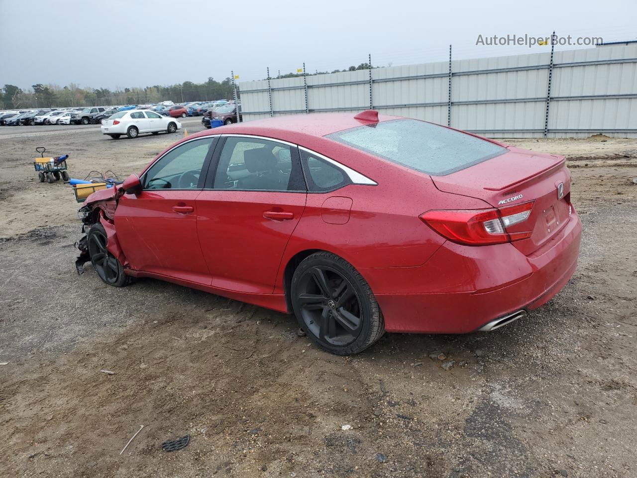 2018 Honda Accord Sport Red vin: 1HGCV2F31JA019617