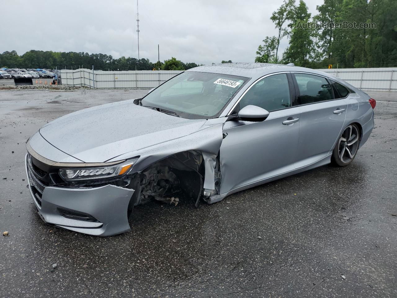 2019 Honda Accord Sport Silver vin: 1HGCV2F31KA012751