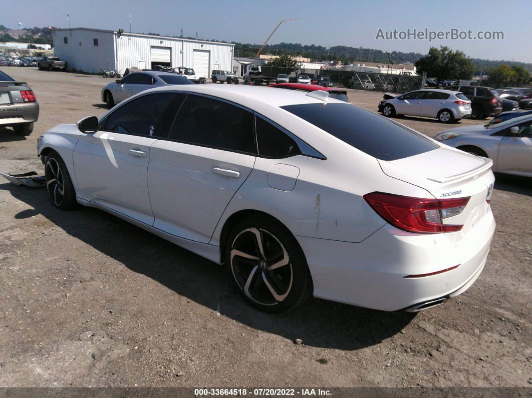 2019 Honda Accord Sedan Sport 2.0t White vin: 1HGCV2F31KA015195