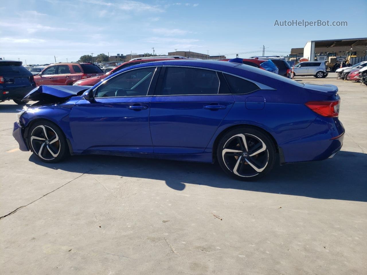 2019 Honda Accord Sport Blue vin: 1HGCV2F31KA026794