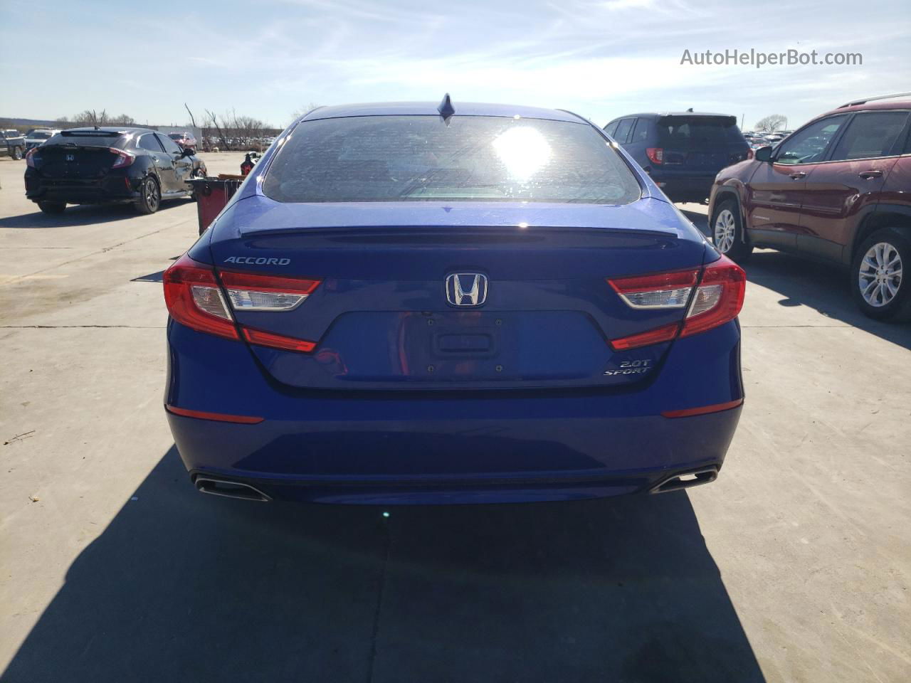 2019 Honda Accord Sport Blue vin: 1HGCV2F31KA026794