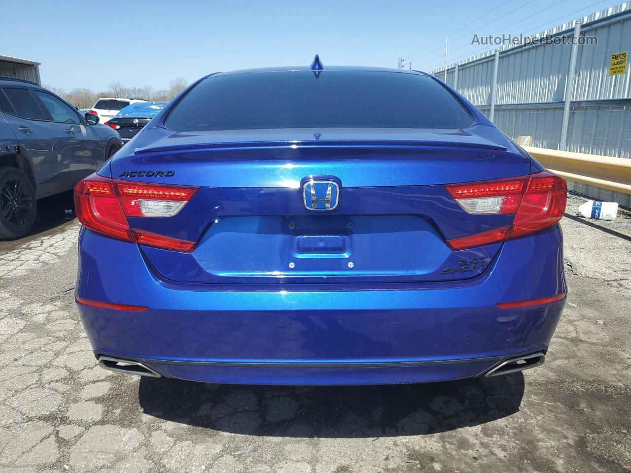 2019 Honda Accord Sport Blue vin: 1HGCV2F31KA032823