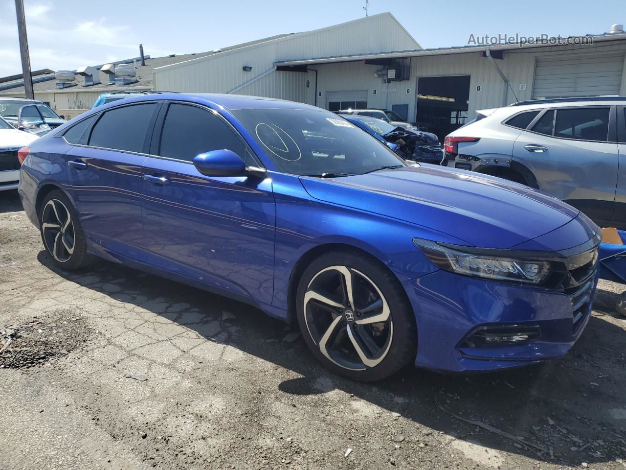 2019 Honda Accord Sport Blue vin: 1HGCV2F31KA032823