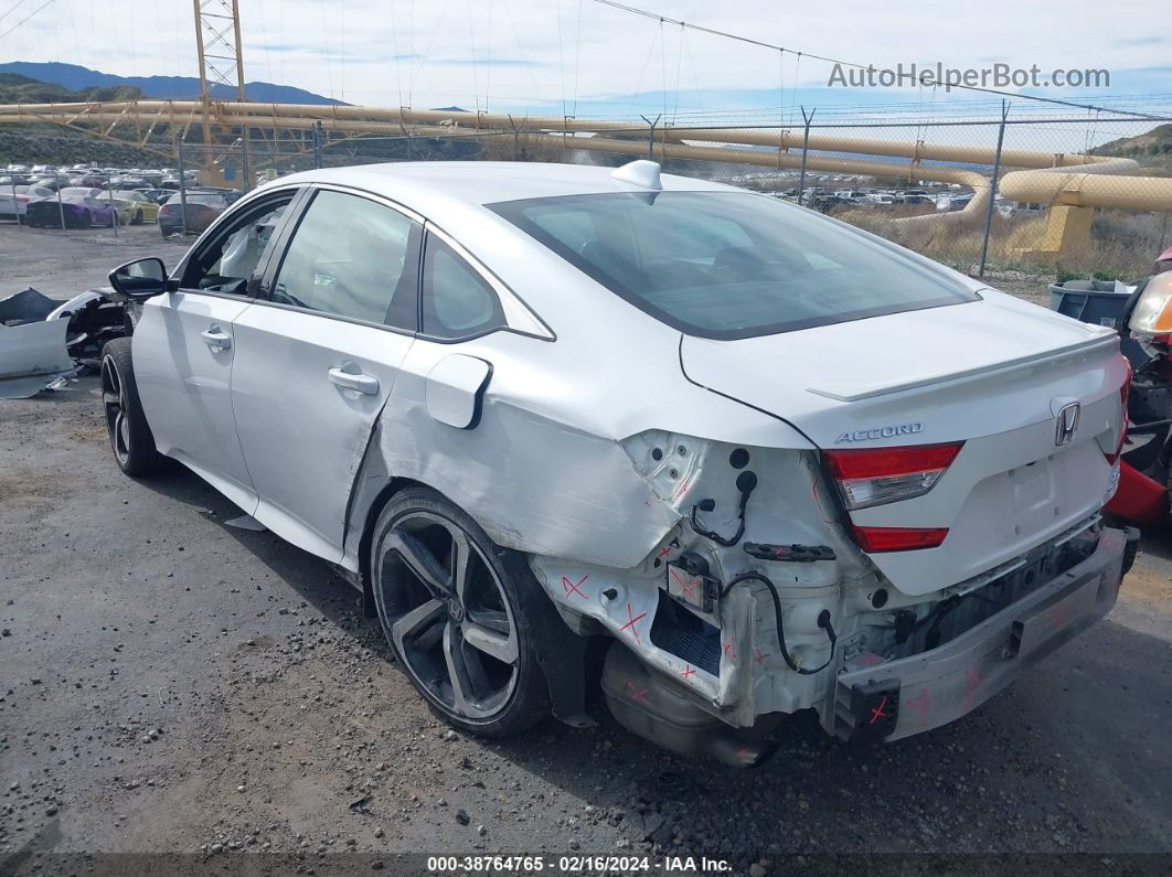 2019 Honda Accord Sport 2.0t White vin: 1HGCV2F31KA036306