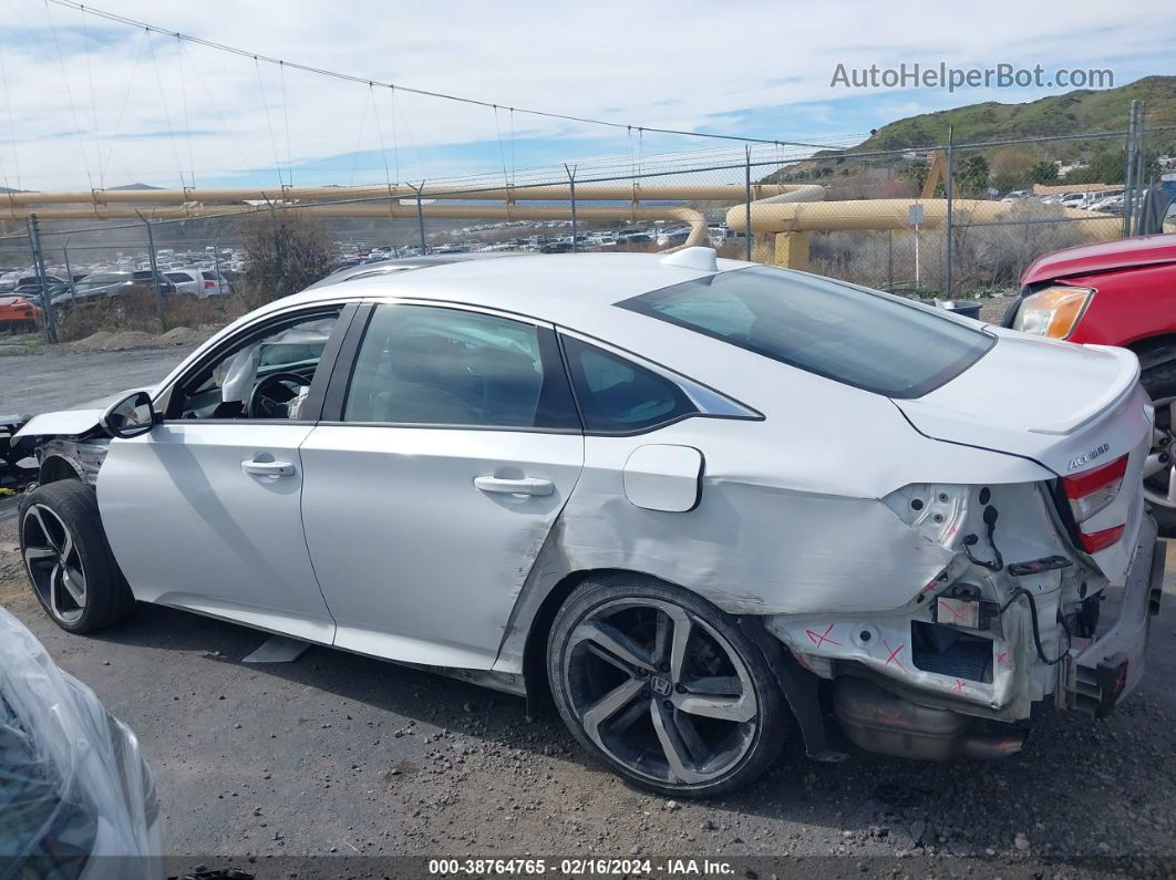 2019 Honda Accord Sport 2.0t White vin: 1HGCV2F31KA036306