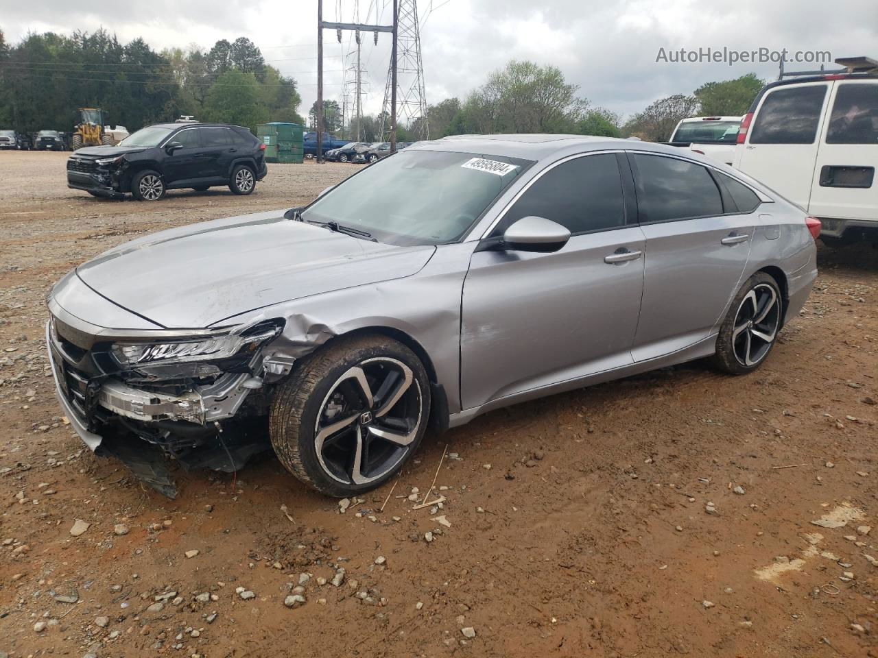 2020 Honda Accord Sport Silver vin: 1HGCV2F31LA029678