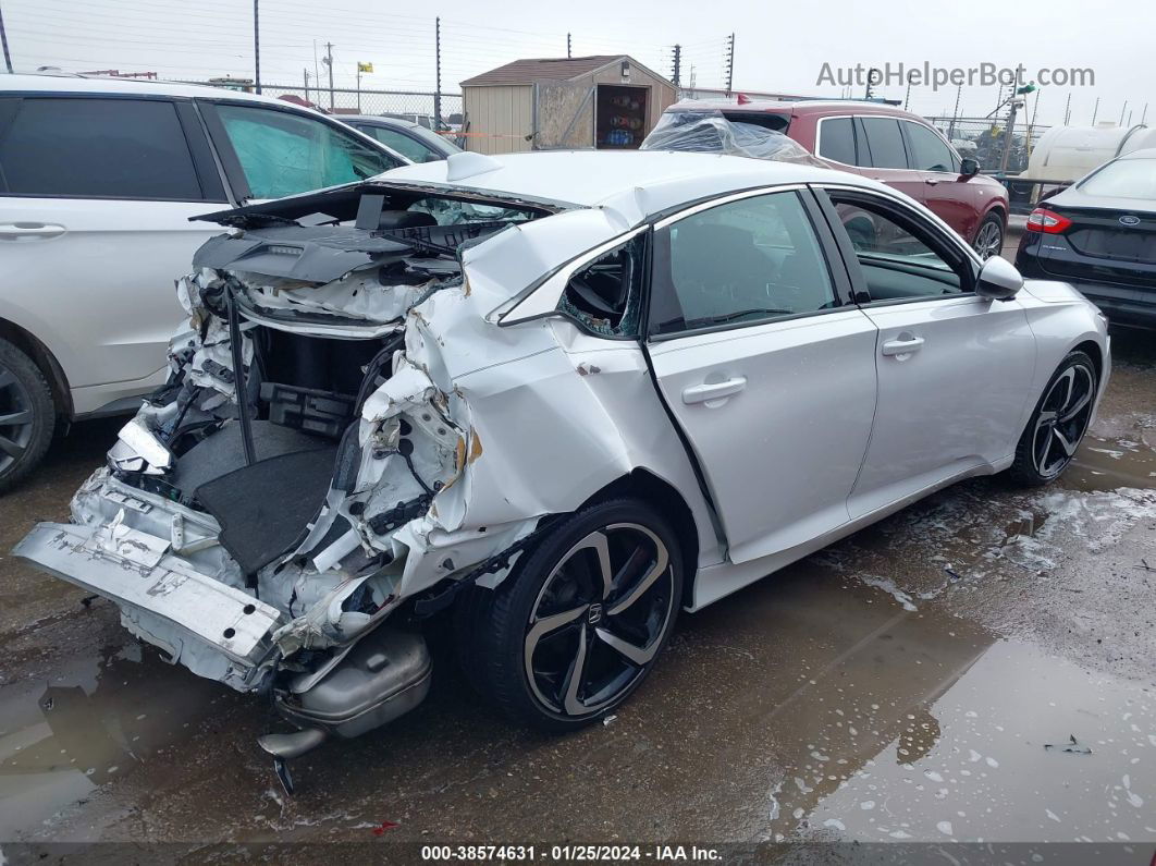 2020 Honda Accord Sport 2.0t White vin: 1HGCV2F31LA031124