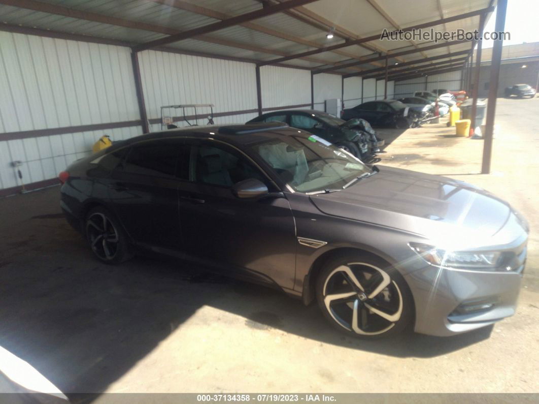 2018 Honda Accord Sedan Sport 2.0t Gray vin: 1HGCV2F32JA016872