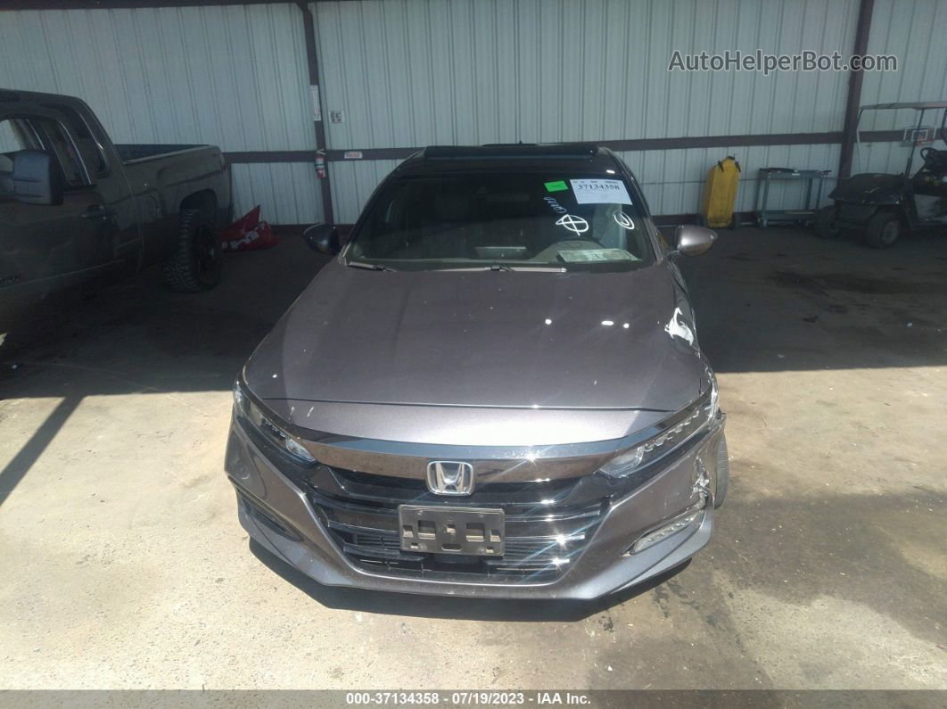 2018 Honda Accord Sedan Sport 2.0t Gray vin: 1HGCV2F32JA016872