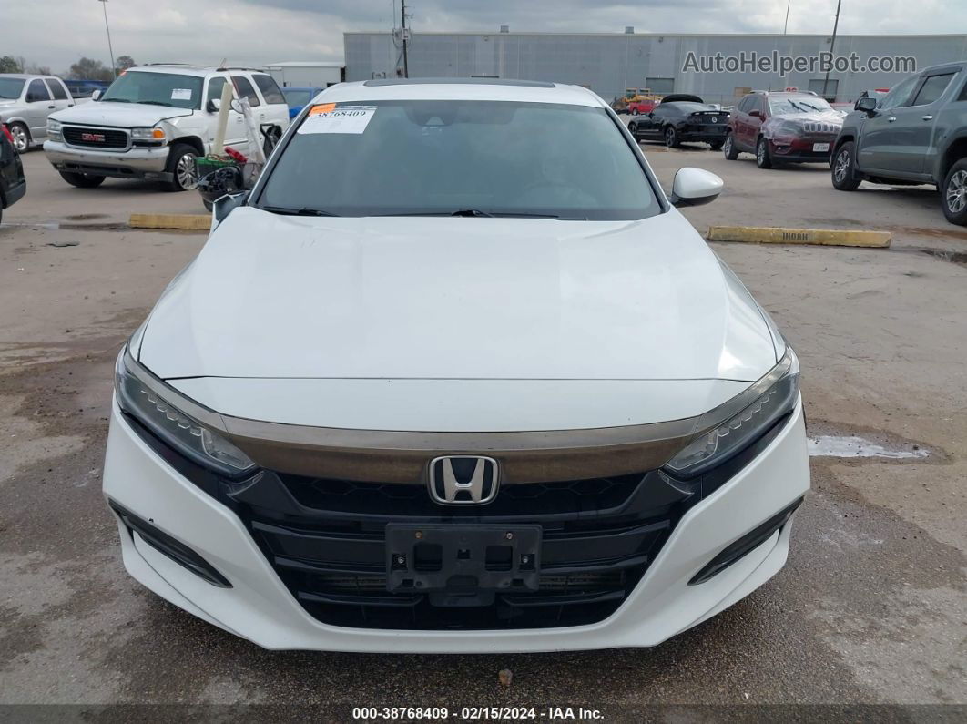 2018 Honda Accord Sport 2.0t Белый vin: 1HGCV2F32JA030562