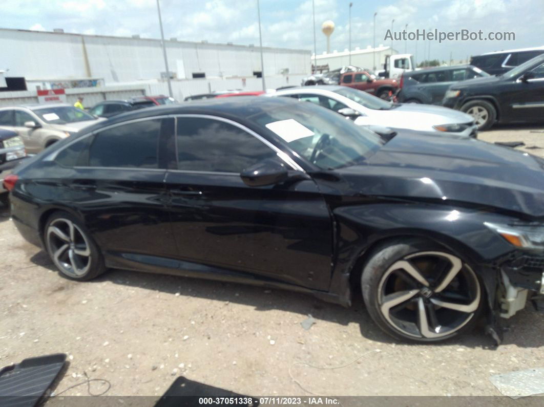 2019 Honda Accord Sedan Sport 2.0t Black vin: 1HGCV2F32KA017537