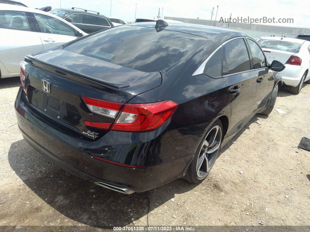 2019 Honda Accord Sedan Sport 2.0t Black vin: 1HGCV2F32KA017537