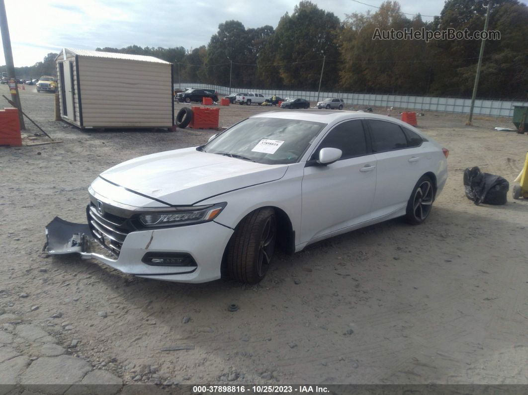 2019 Honda Accord Sport 2.0t White vin: 1HGCV2F32KA023662