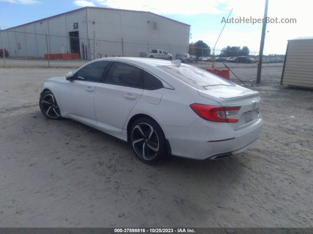 2019 Honda Accord Sport 2.0t White vin: 1HGCV2F32KA023662