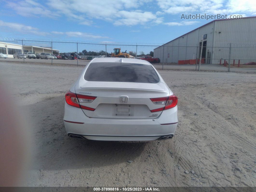 2019 Honda Accord Sport 2.0t White vin: 1HGCV2F32KA023662