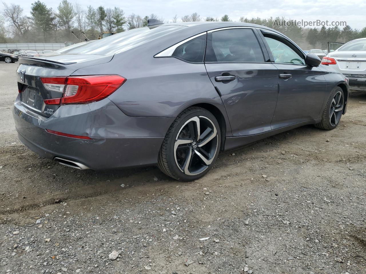 2019 Honda Accord Sport Gray vin: 1HGCV2F32KA026545