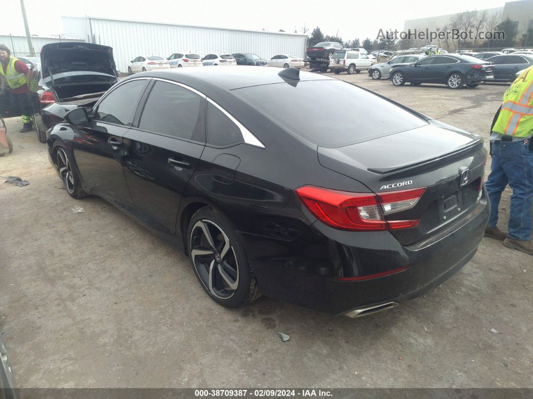 2019 Honda Accord Sport 2.0t Black vin: 1HGCV2F32KA029963