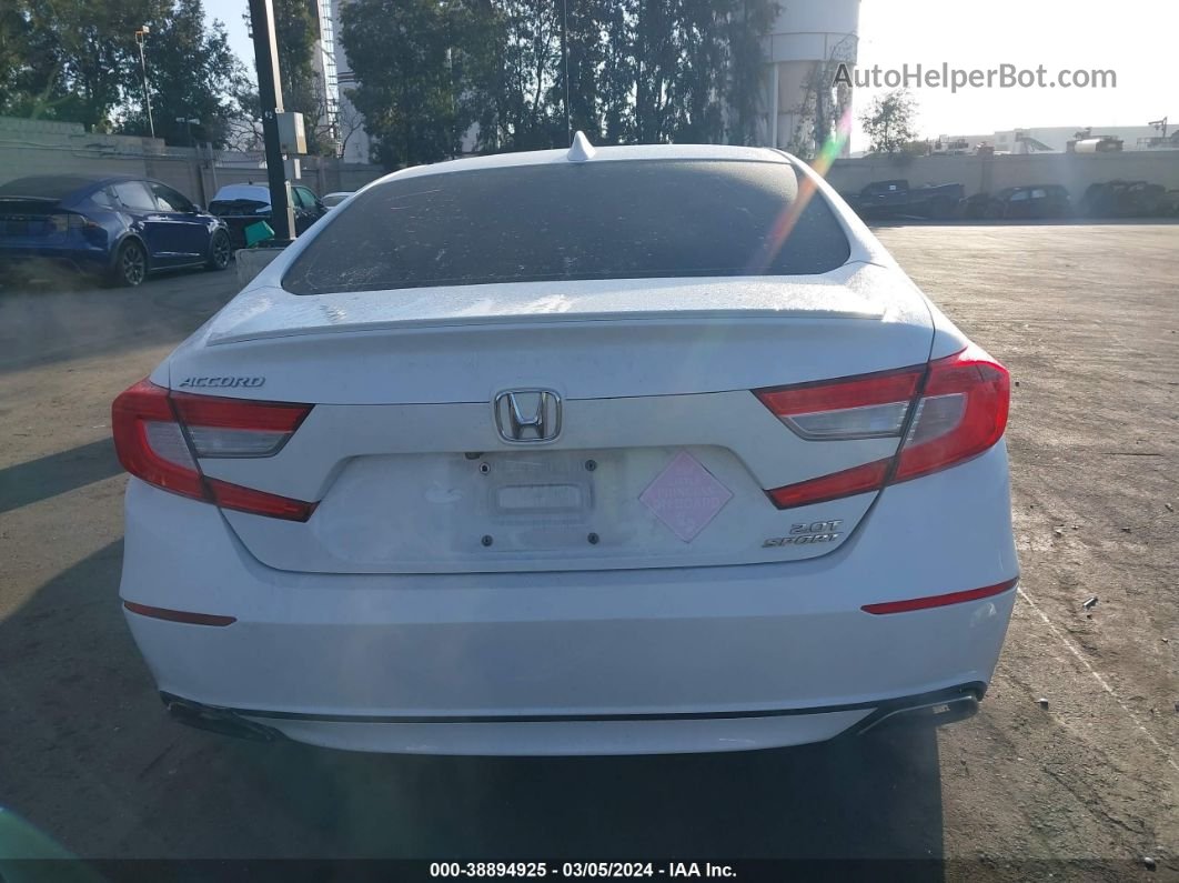 2018 Honda Accord Sport 2.0t Белый vin: 1HGCV2F33JA019814