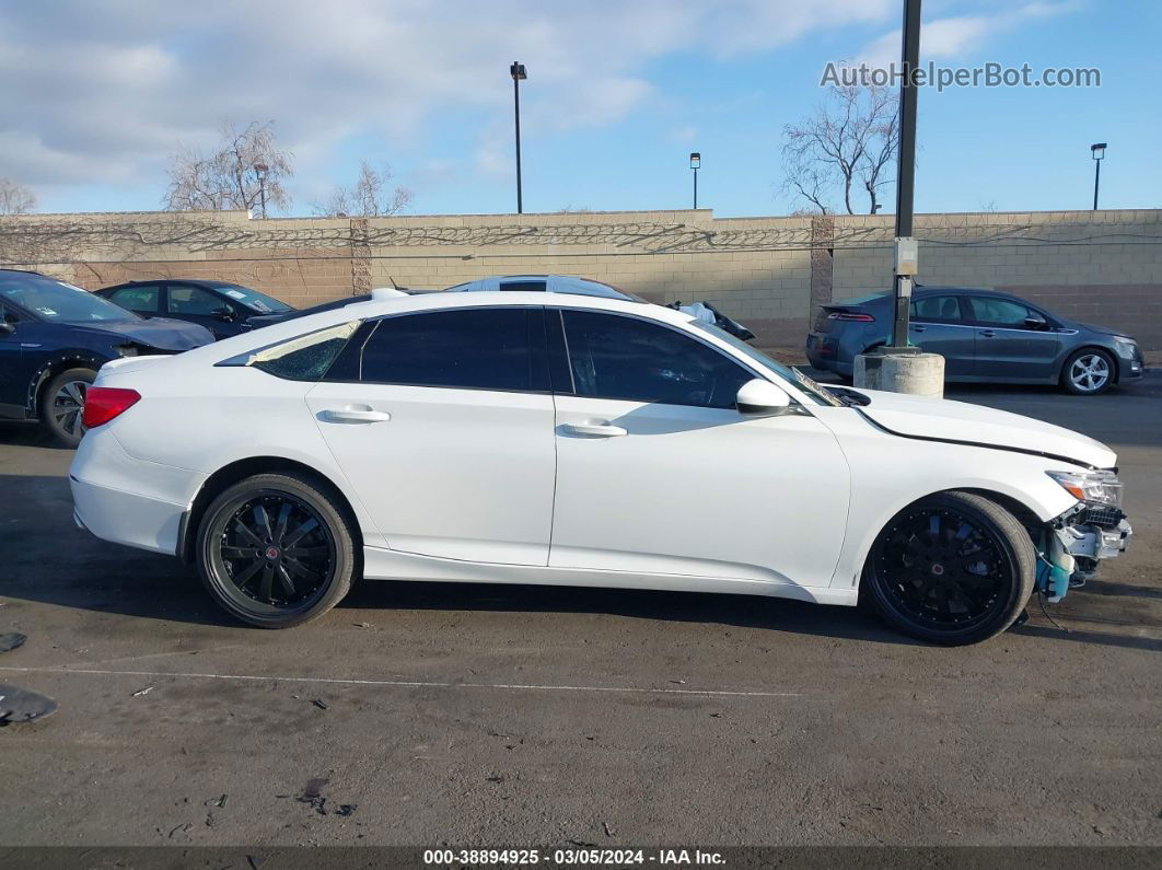 2018 Honda Accord Sport 2.0t White vin: 1HGCV2F33JA019814