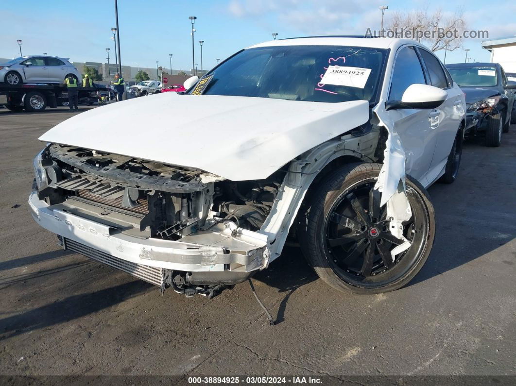 2018 Honda Accord Sport 2.0t White vin: 1HGCV2F33JA019814