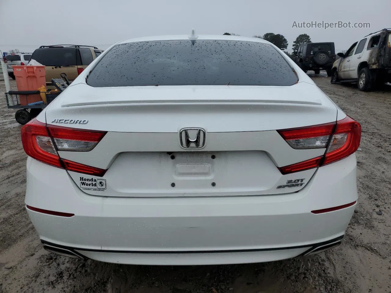 2019 Honda Accord Sport White vin: 1HGCV2F33KA018213