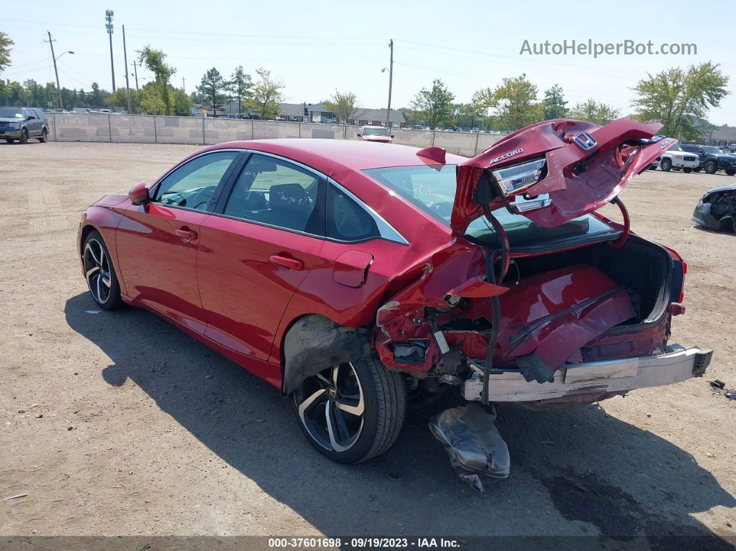 2020 Honda Accord Sport 2.0t Red vin: 1HGCV2F33LA026054