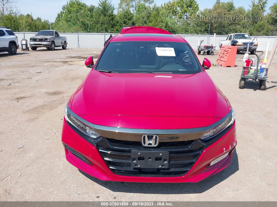 2020 Honda Accord Sport 2.0t Red vin: 1HGCV2F33LA026054