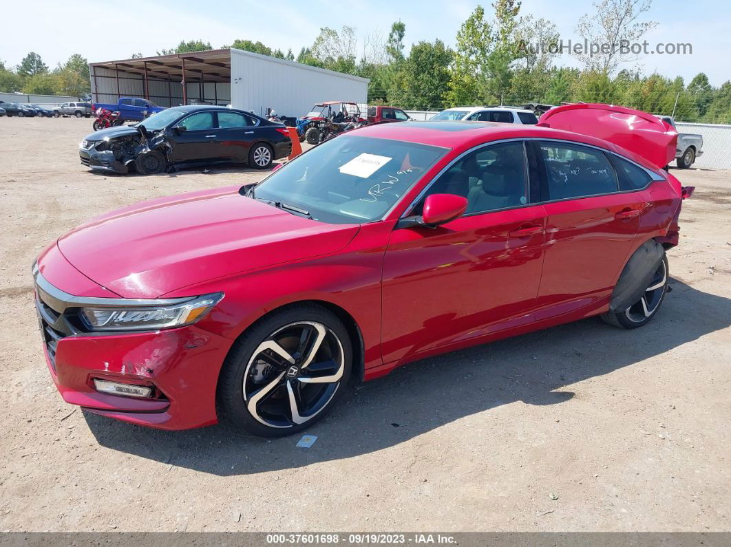 2020 Honda Accord Sport 2.0t Red vin: 1HGCV2F33LA026054