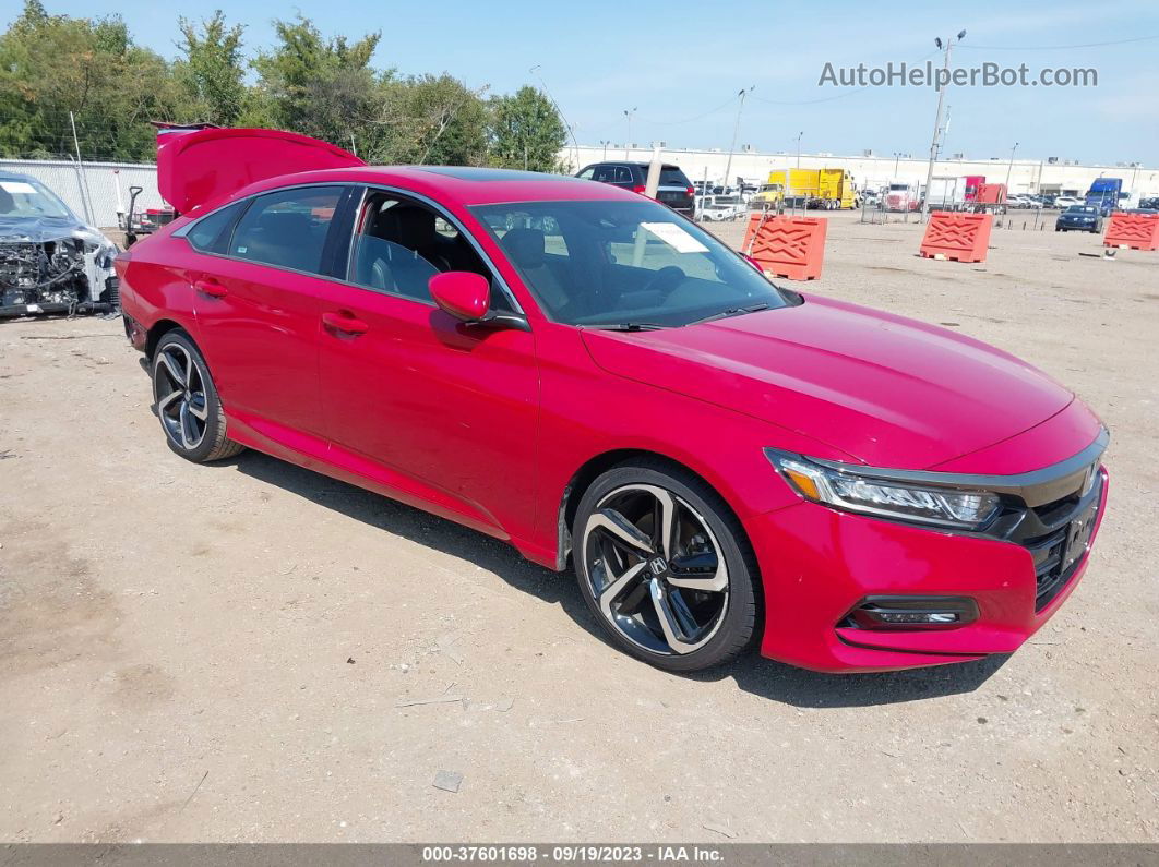 2020 Honda Accord Sport 2.0t Red vin: 1HGCV2F33LA026054