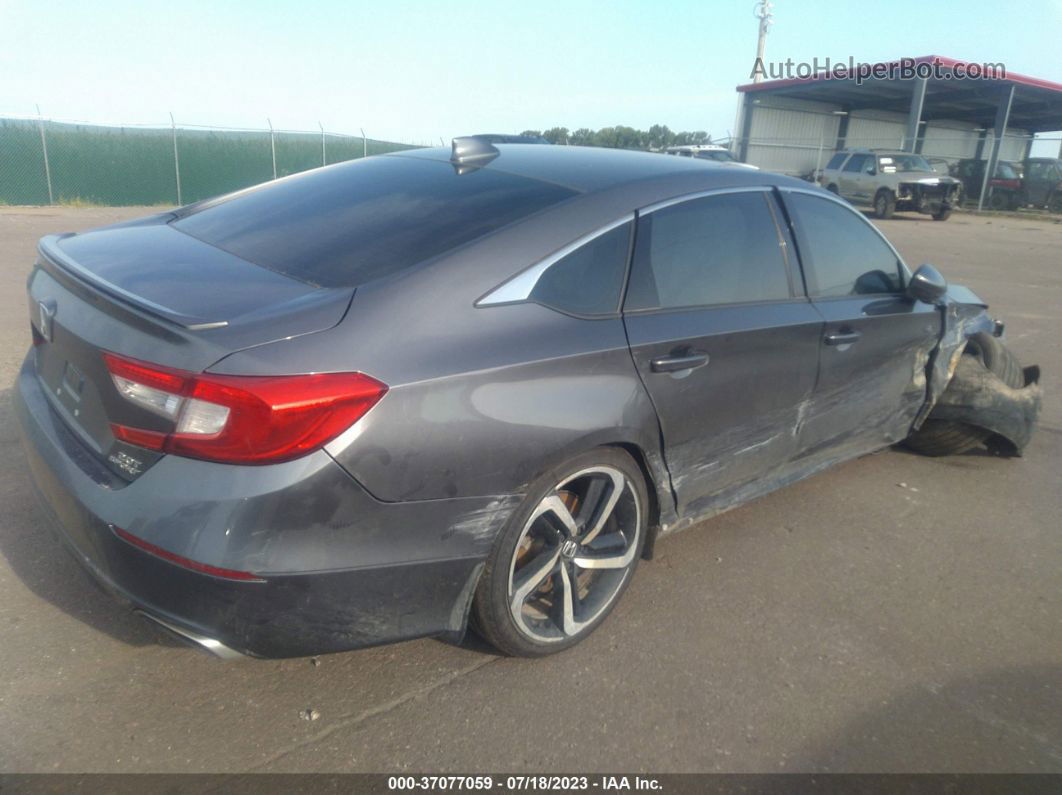 2018 Honda Accord Sedan Sport 2.0t Gray vin: 1HGCV2F34JA019188