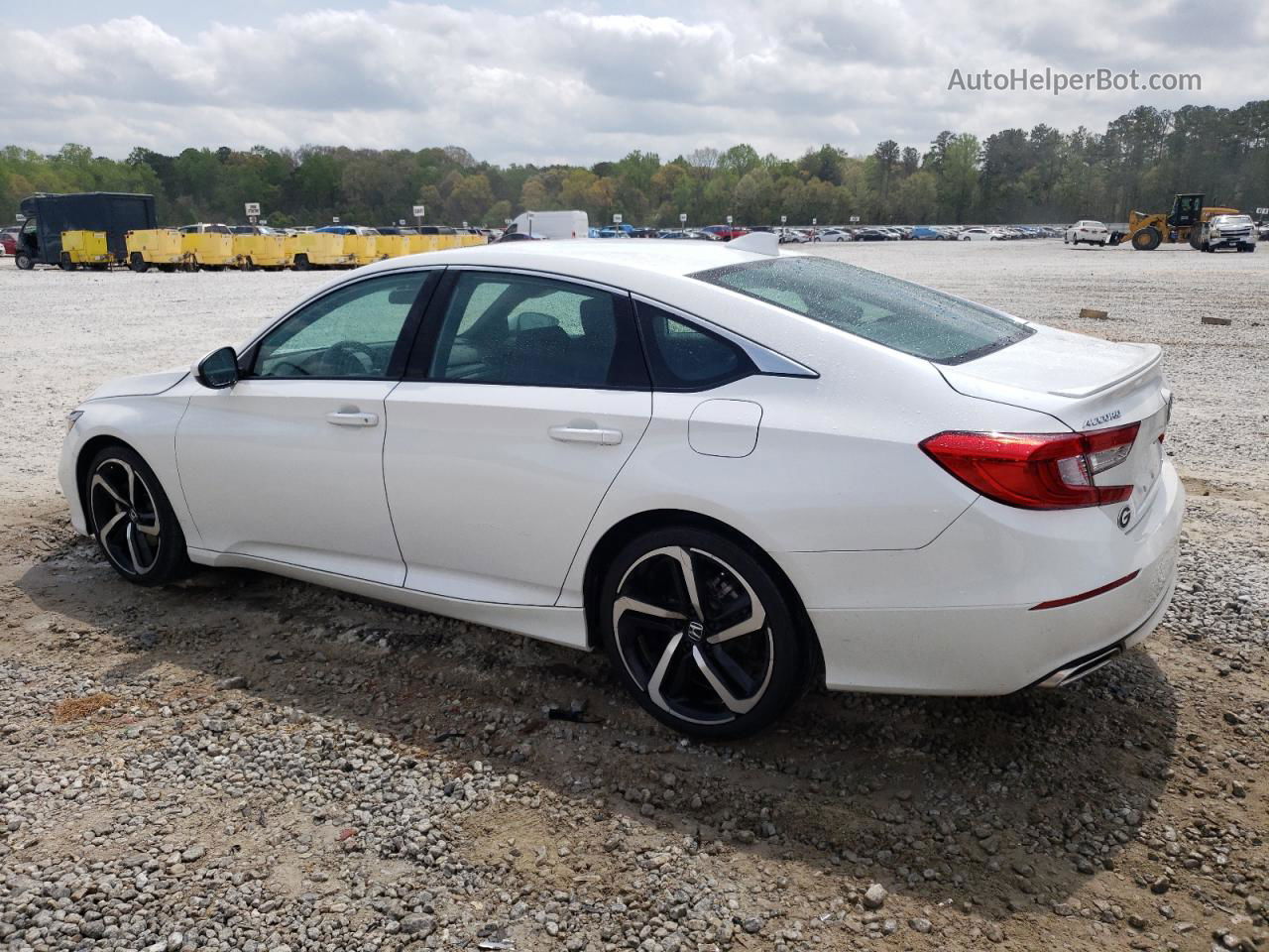 2018 Honda Accord Sport White vin: 1HGCV2F34JA028327