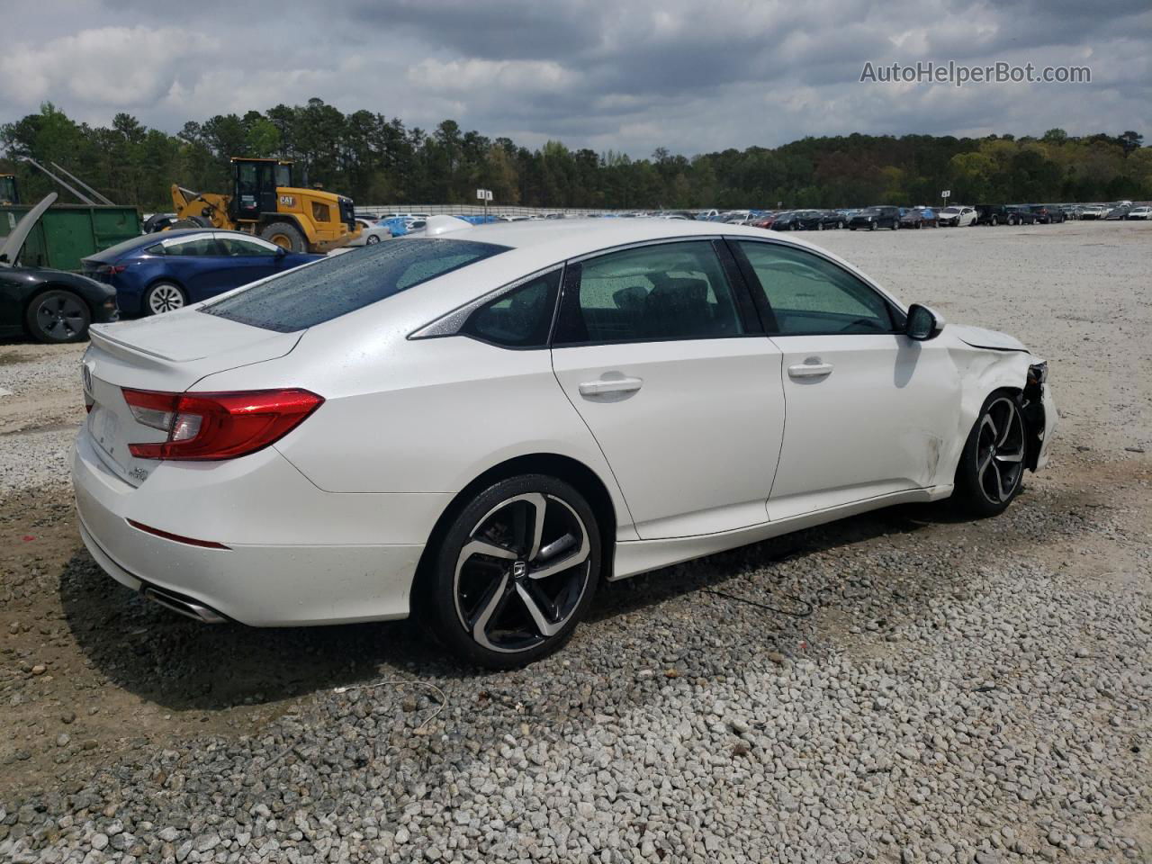 2018 Honda Accord Sport White vin: 1HGCV2F34JA028327