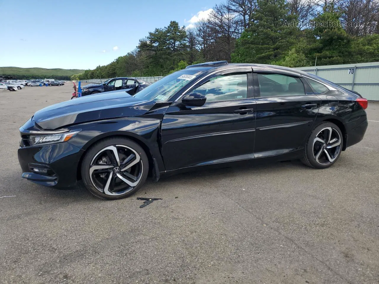 2019 Honda Accord Sport Черный vin: 1HGCV2F34KA005437