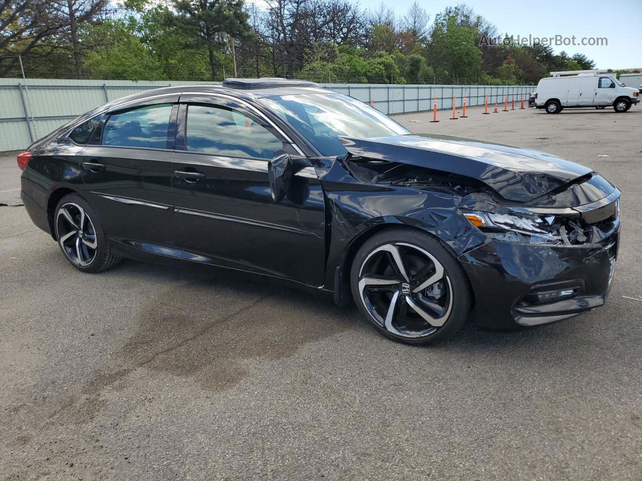 2019 Honda Accord Sport Черный vin: 1HGCV2F34KA005437