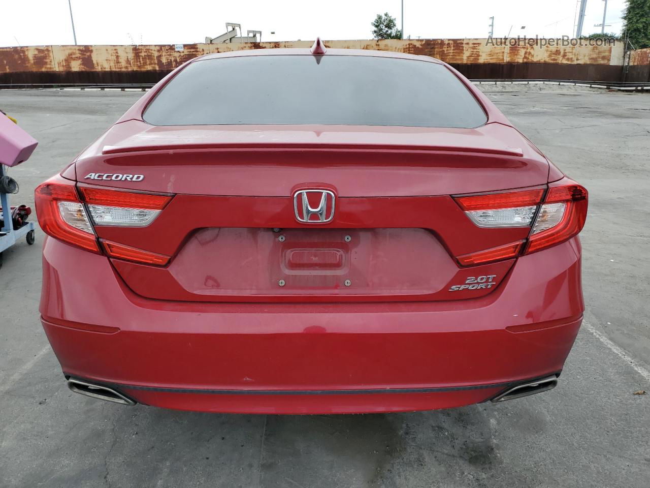 2019 Honda Accord Sport Red vin: 1HGCV2F34KA026224